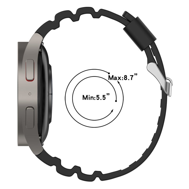 For Samsung Galaxy Watch6, 6Classic, Watch5 5Pro Breathable Silicone Replacement Wristband - Image 4